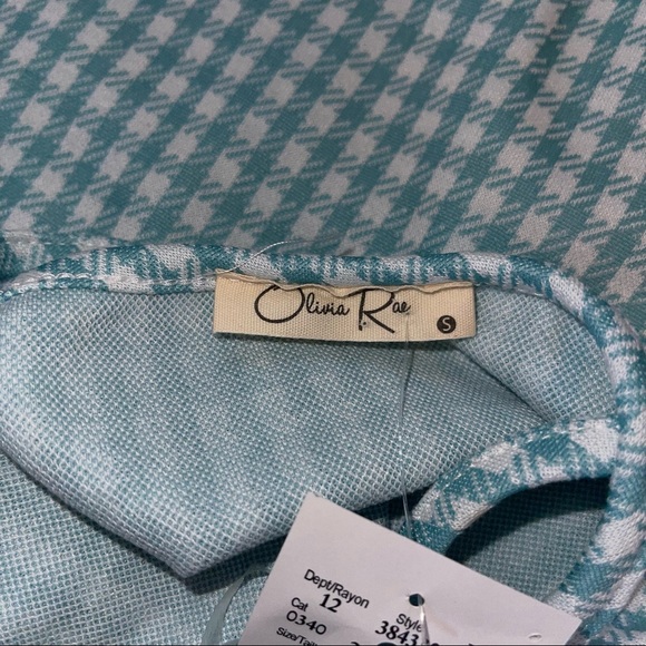 Blue plaid top and skirt set - Picture 2 of 2